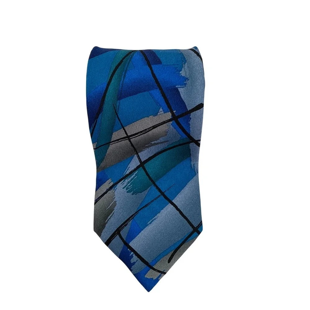 Paul Fredrick Kenneth Leonard Jerry Garcia Silk Geometric Pattern‎ Ties Lot